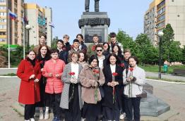 Возложение цветов к памятнику А.И.Покрышкина 2022